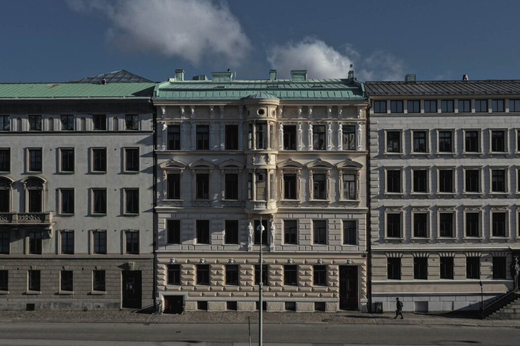 Norra Hamngatan, i närheten av Wood & Hills kontor.